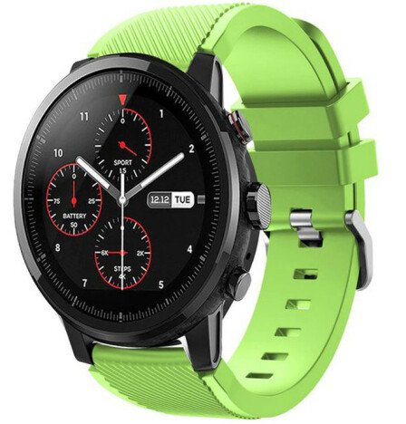 Curea ceas Smartwatch Samsung Galaxy Watch 46mm, Samsung Watch Gear S3, iUni 22 mm Silicon Light Gre